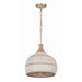 Zanzibar Soft Gold 3 Light Pendant Crystorama ZAN-9003-SG - Pendants
