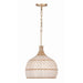 Zanzibar Soft Gold 3 Light Pendant Crystorama ZAN-9003-SG - Pendants