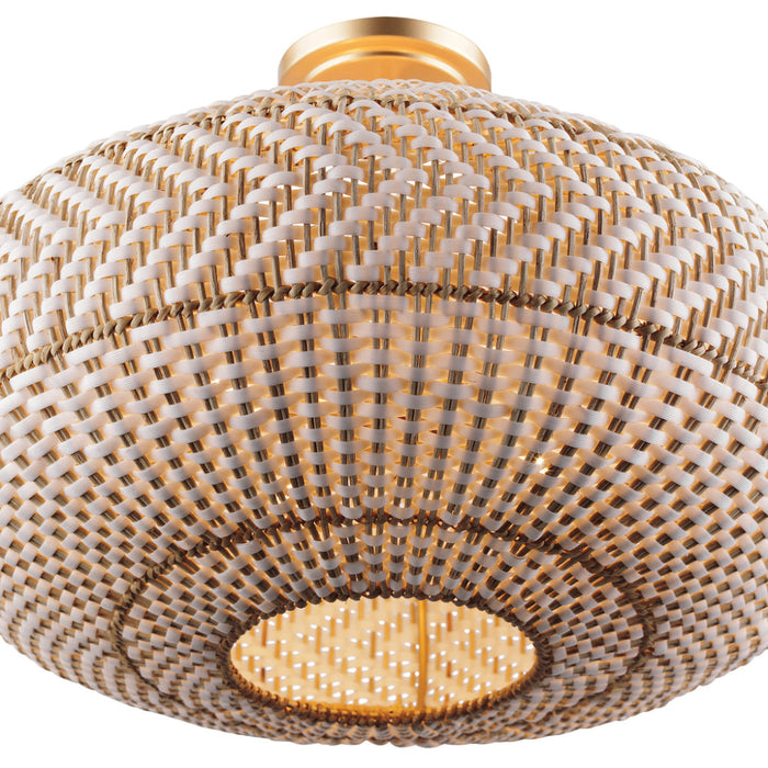 Zanzibar Soft Gold 4 Light Semi-Flushmount Crystorama ZAN-9014-SG_CEILING - Semi-Flushmounts