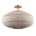 Zanzibar Soft Gold 4 Light Semi-Flushmount Crystorama ZAN-9014-SG_CEILING - Semi-Flushmounts
