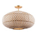 Zanzibar Soft Gold 4 Light Semi-Flushmount Crystorama ZAN-9014-SG_CEILING - Semi-Flushmounts