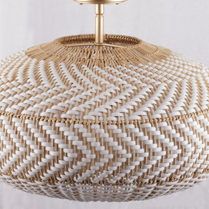 Zanzibar Soft Gold 4 Light Semi-Flushmount Crystorama ZAN-9014-SG_CEILING - Semi-Flushmounts
