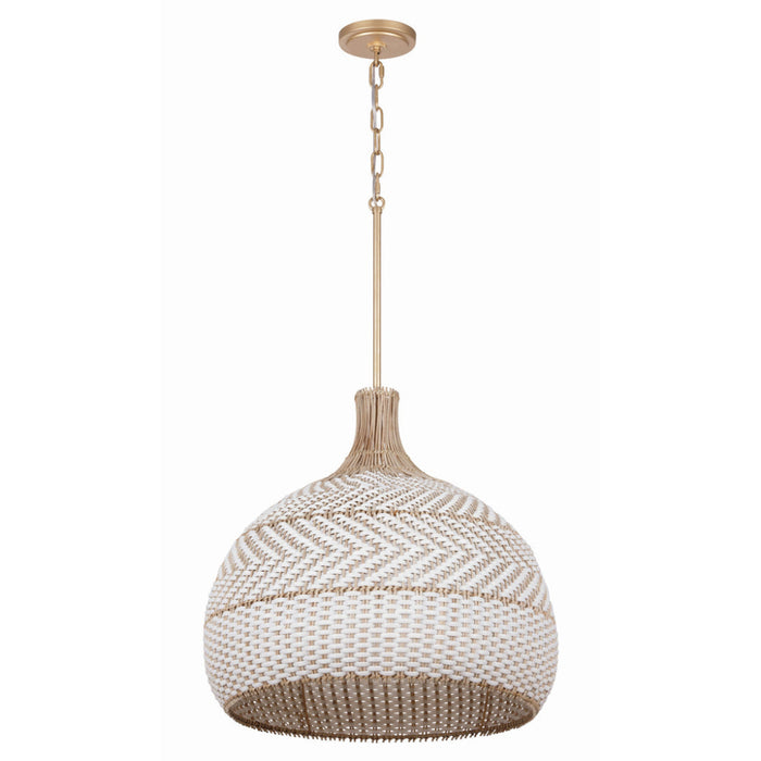 Zanzibar Soft Gold 5 Light Pendant Crystorama ZAN-9005-SG - Pendants