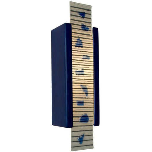 Zen Garden Cobalt Blue and Multi Sapphire Wall Sconce - Wall Sconce