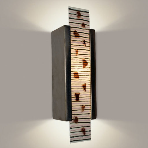 Zen Garden Gunmetal and Multi Rosewood Wall Sconce - Wall Sconce