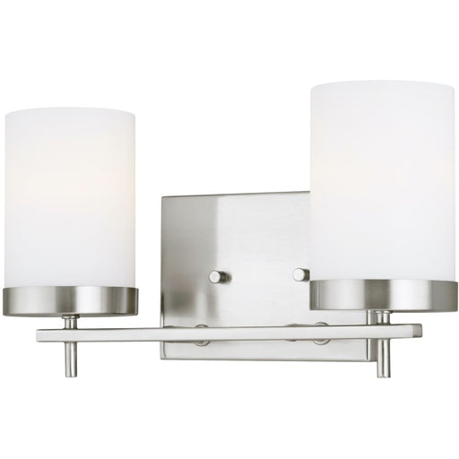 Zire Brushed Nickel LED Vanity Fixture - Bath & Vanity