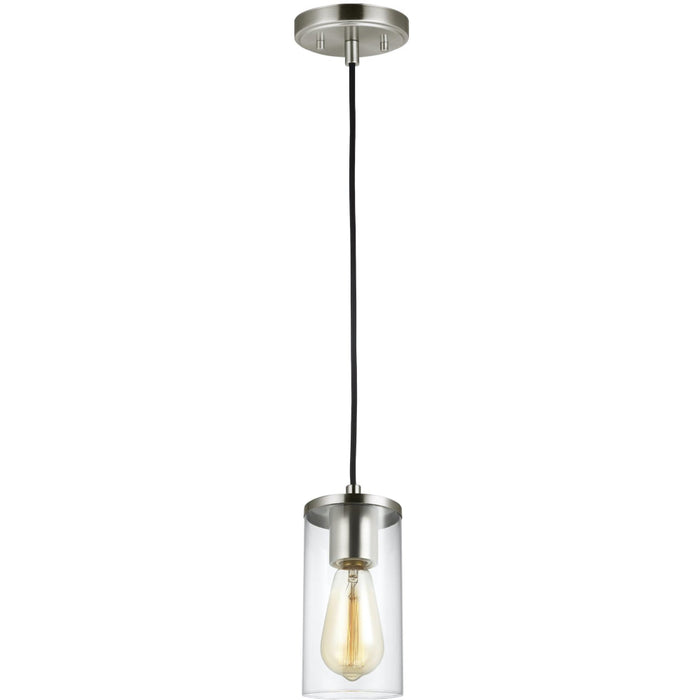 Zire Brushed Nickel Mini-Pendant - Mini-Pendants