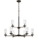 Zire Brushed Oil Rubbed Bronze Chandelier - Chandeliers
