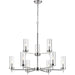 Zire Chrome Chandelier - Chandeliers