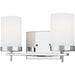 Zire Chrome LED Vanity Fixture - Bath & Vanity