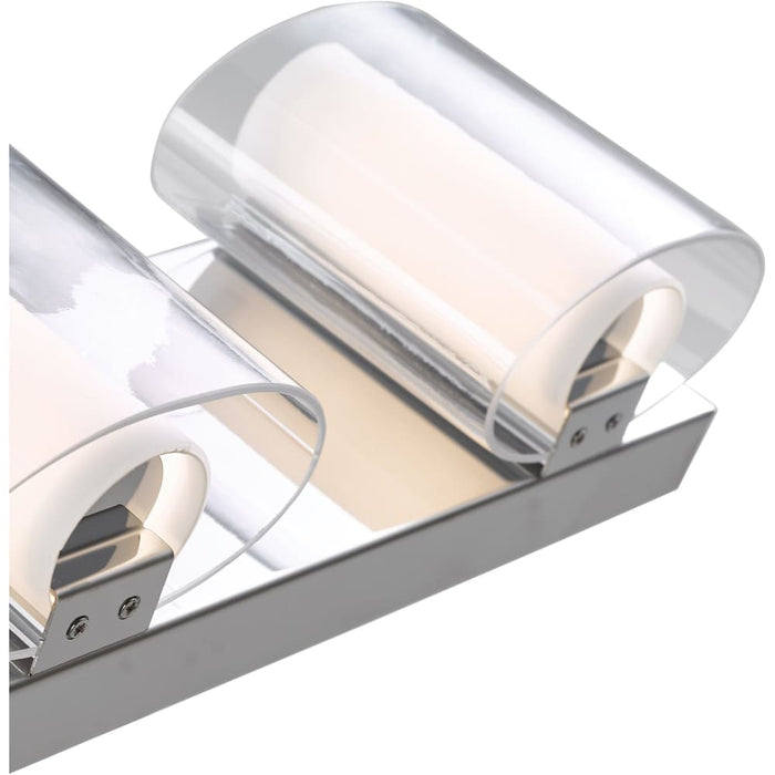 Zoe Chrome 1 Light LED Vanity Bath - Vanity Bath