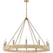 Abaca Satin Brass Chandelier - Chandeliers