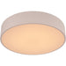Aperture Matte White 1 Light LED Flushmount - Flushmounts