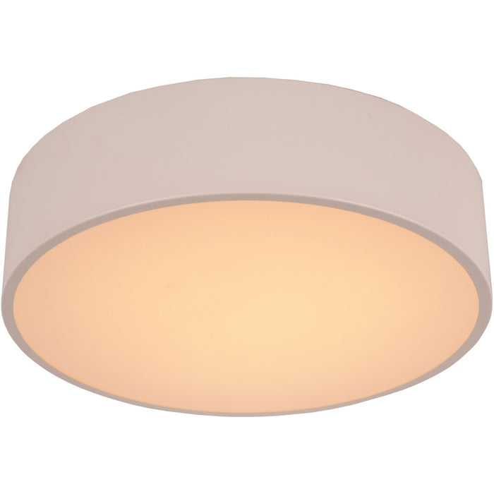 Aperture Matte White 1 Light LED Flushmount - Flushmounts