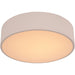 Aperture Matte White 1 Light LED Flushmount - Flushmounts