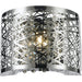 Aramis Polished Chrome Clear Crystal 1 Light Halogen Wall Sconce - Wall Sconces