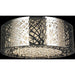 Aramis Polished Chrome Clear Crystal 12 Light Halogen Flushmount - Flushmounts