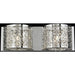 Aramis Polished Chrome Clear Crystal 2 Light Halogen Wall Sconce - Wall Sconces
