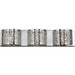 Aramis Polished Chrome Clear Crystal 3 Light Halogen Wall Sconce - Wall Sconces