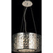 Aramis Polished Chrome Clear Crystal 6 Light Halogen Chandelier - Chandeliers