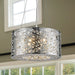 Aramis Polished Chrome Clear Crystal 6 Light Halogen Chandelier - Chandeliers