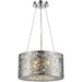 Aramis Polished Chrome Clear Crystal 6 Light Halogen Chandelier - Chandeliers