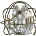 Armillary Antique Bronze Clear Crystal 4 Light Table Lamp - Table Lamps