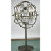 Armillary Antique Bronze Clear Crystal 4 Light Table Lamp - Table Lamps