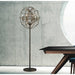 Armillary Antique Bronze Golden Teak Crystal 6 Light Table Lamp - Table Lamps