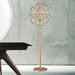 Armillary Matte Gold Clear Crystal 6 Light Table Lamp - Table Lamps