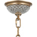 Armillary Matte Gold Golden Teak Crystal 13 Light Chandelier - Chandeliers