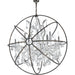 Armillary Polished Chrome Clear Crystal 13 Light Chandelier - Chandeliers
