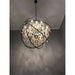 Armillary Polished Chrome Golden Teak Crystal 13 Light Chandelier - Chandeliers