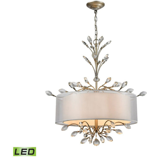 Asbury Aged Silver LED Chandelier - Chandeliers