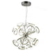 Asimov Matte Nickel 1 Light LED Chandelier - Chandeliers
