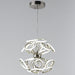 Asimov Matte Nickel 1 Light LED Chandelier - Chandeliers