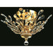 Aspen Polished Chrome Clear Crystal 4 Light Semi-Flushmount - Semi-Flushmounts