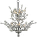 Aspen Polished Chrome Clear Crystal 8 Light Chandelier - Chandeliers