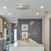 Athens Polished Chrome Clear Crystal 6 Light Flushmount - Flushmounts