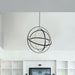 Atom Matte Black 1 Light LED Chandelier - Chandeliers