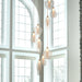 Botella Matte Nickel Clear Glass 9 Light Halogen Pendant - Pendants
