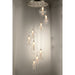 Botella Matte Nickel Clear Glass 9 Light Halogen Pendant - Pendants