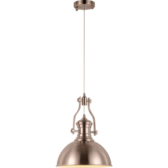 Broadway Matte Nickel 1 Light LED Pendant - Pendants
