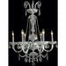 Carnivale Polished Chrome Clear Crystal 6 Light Chandelier - Chandeliers