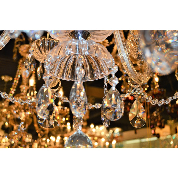 Carnivale Polished Chrome Clear Crystal 6 Light Chandelier - Chandeliers