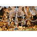 Carnivale Polished Chrome Clear Crystal 6 Light Chandelier - Chandeliers