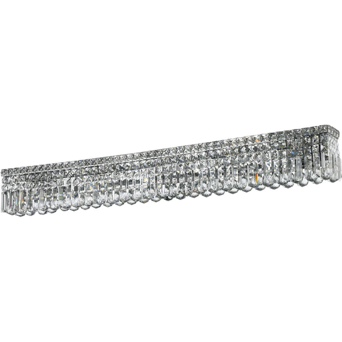 Cascade Polished Chrome Clear Crystal 10 Light Vanity Bath - Vanity Bath