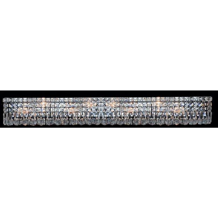 Cascade Polished Chrome Clear Crystal 10 Light Vanity Bath - Vanity Bath