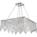 Cascade Polished Chrome Clear Crystal 12 Light Chandelier - Chandeliers