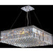 Cascade Polished Chrome Clear Crystal 12 Light Chandelier - Chandeliers